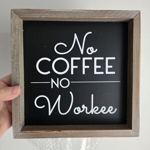 🎁 Free With Any Purchase - Black and White Coffee Quote Wall Art